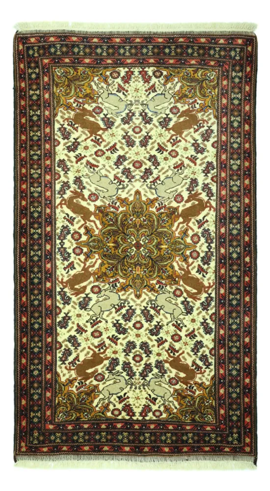 Balutsj-teppe - 192 x 112 cm - lysegrønn