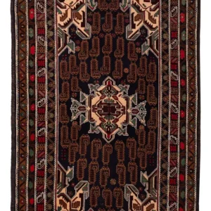 Balutsj-teppe - 192 x 112 cm - mørk beige
