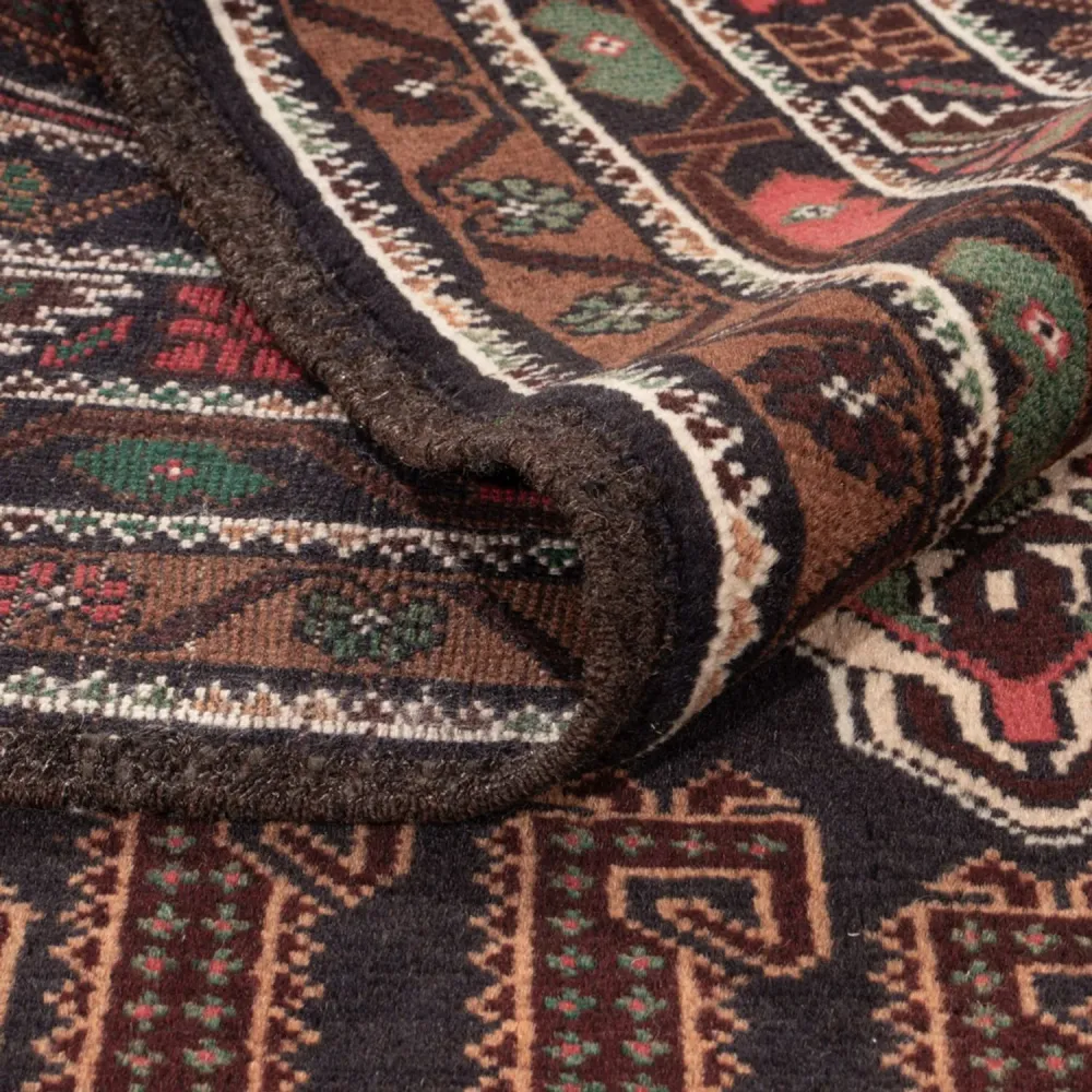 Balutsj-teppe - 192 x 112 cm - mørk beige