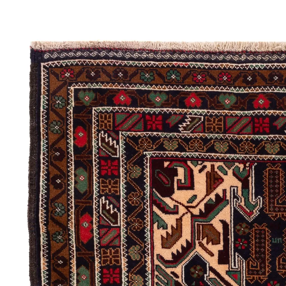 Balutsj-teppe - 192 x 112 cm - mørk beige