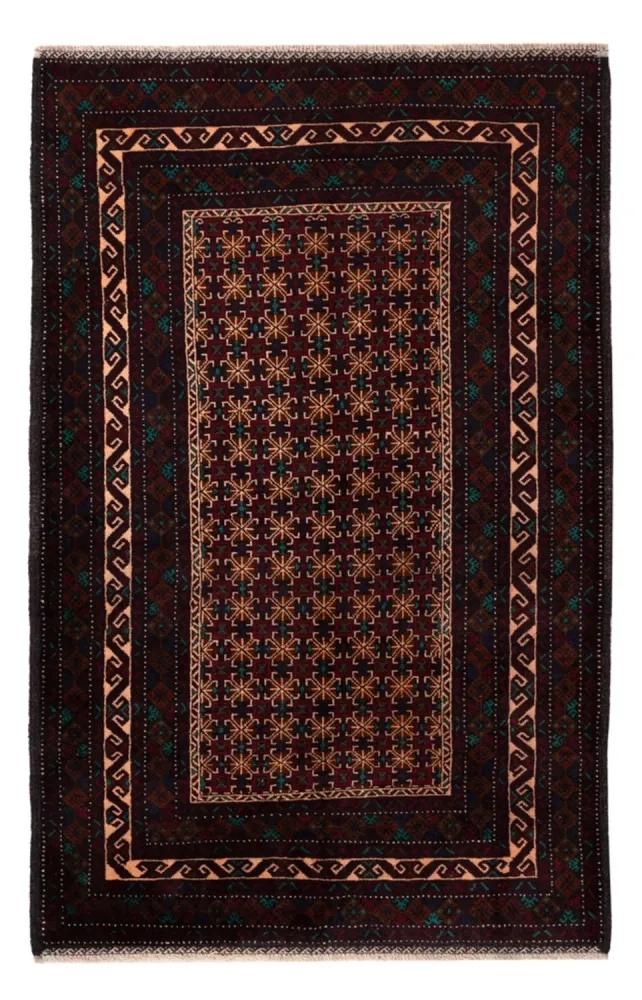 Balutsj-teppe - 192 x 119 cm - mørk beige