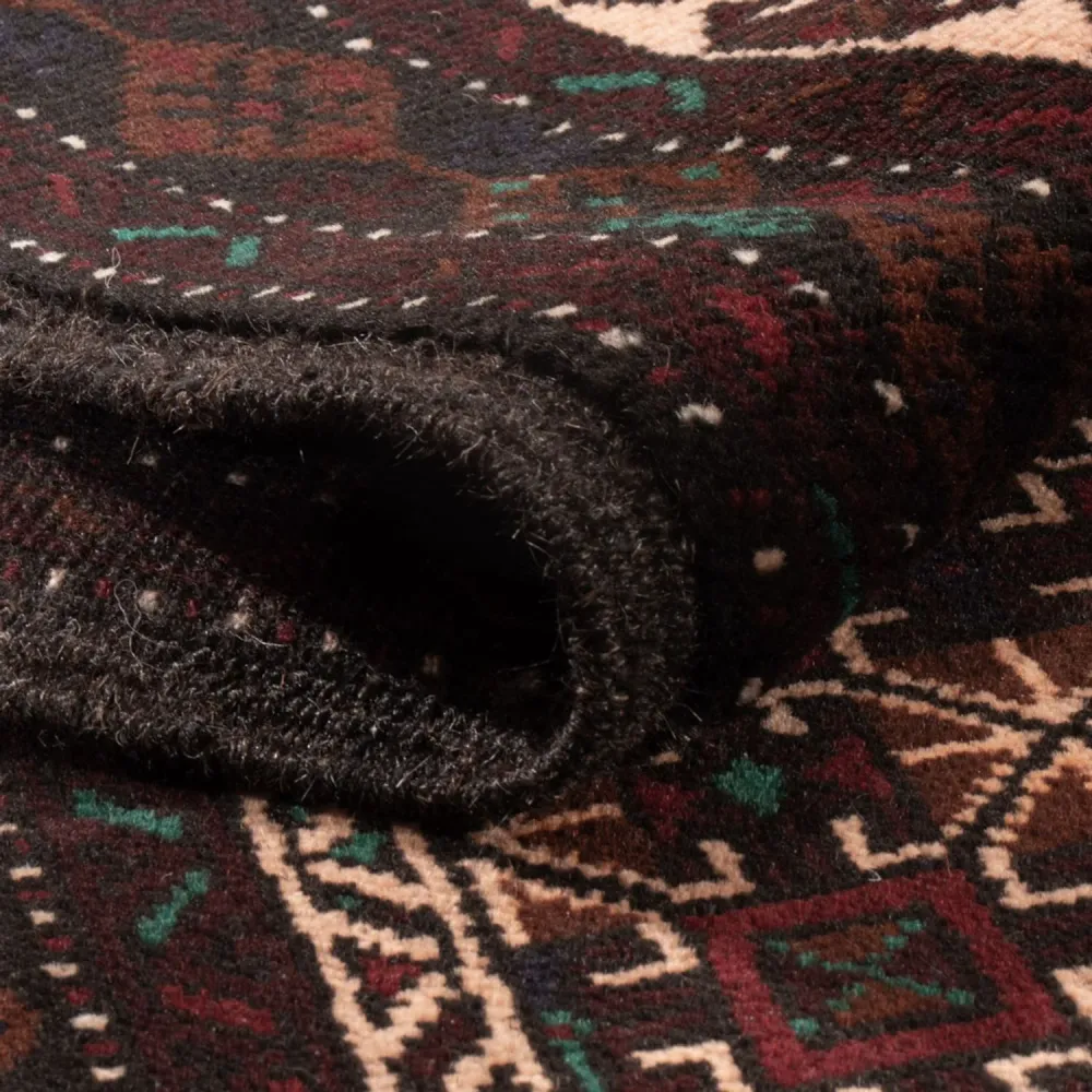 Balutsj-teppe - 192 x 119 cm - mørk beige