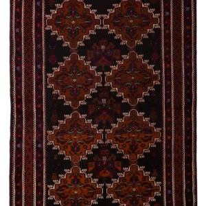 Balutsj-teppe - 192 x 127 cm - mørk rød