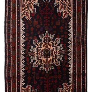 Balutsj-teppe - 193 x 118 cm - flerfarget