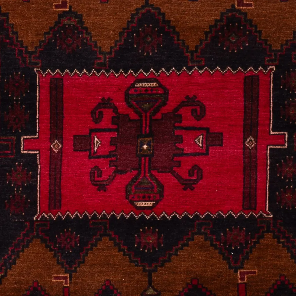 Balutsj-teppe - 195 x 119 cm - flerfarget