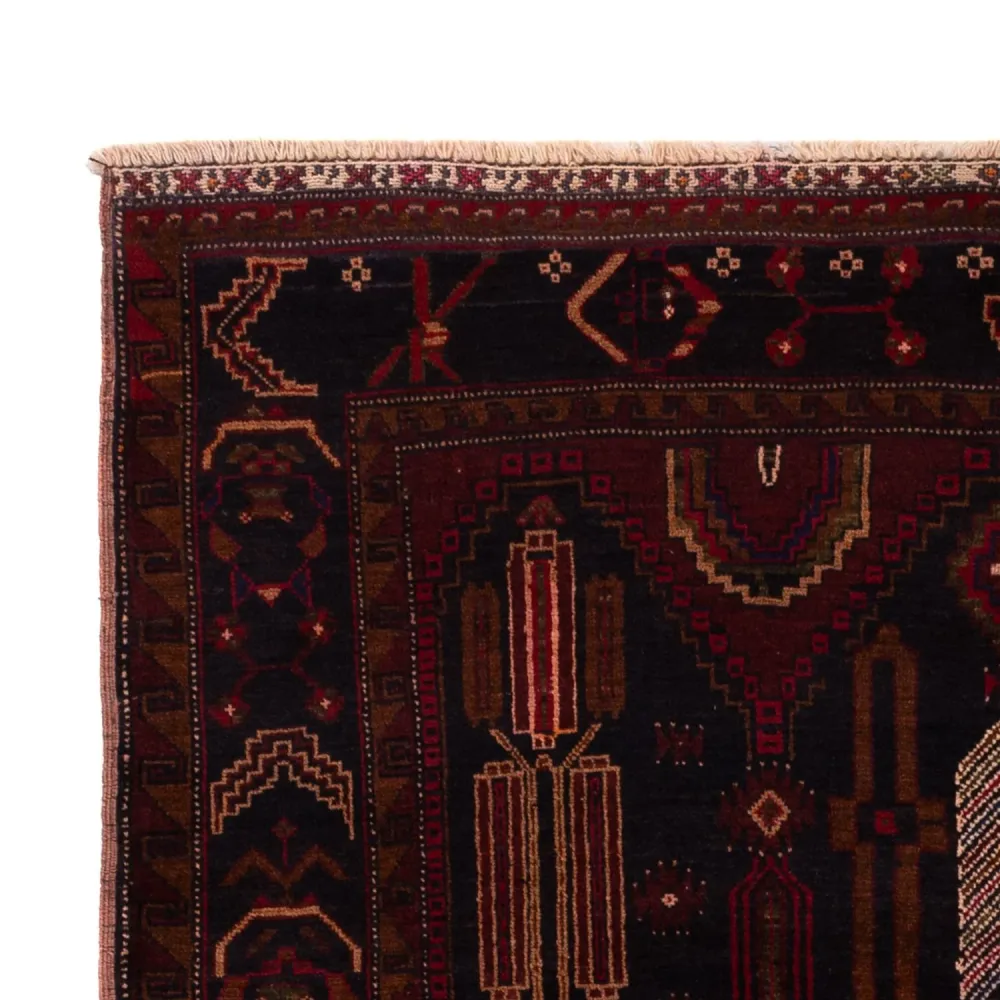 Balutsj-teppe - 195 x 119 cm - flerfarget