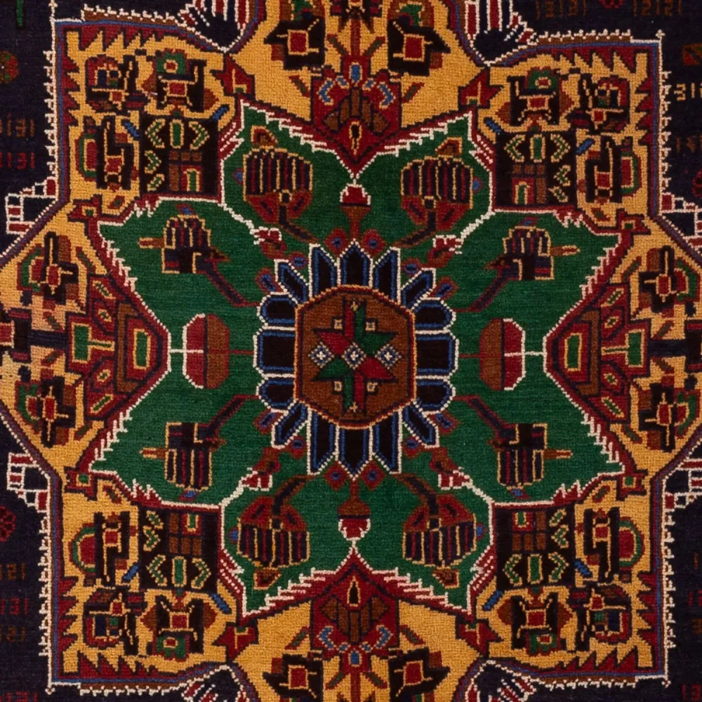 Balutsj-teppe - 195 x 120 cm - flerfarget