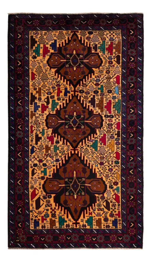 Balutsj-teppe - 197 x 116 cm - beige
