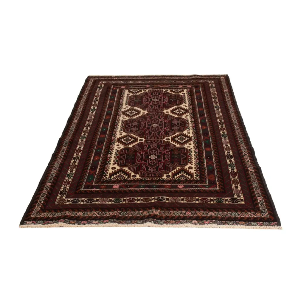 Balutsj-teppe - 199 x 115 cm - mørk beige