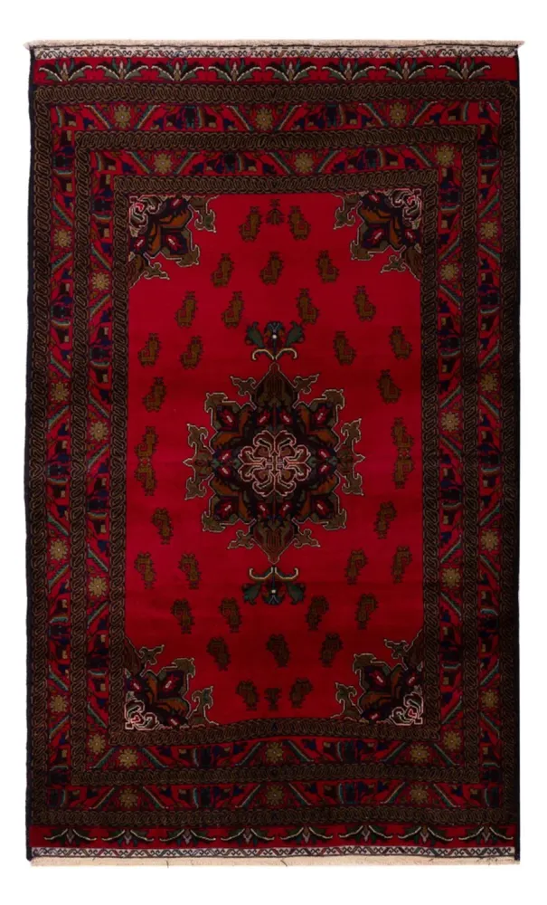 Balutsj-teppe - 201 x 123 cm - rød