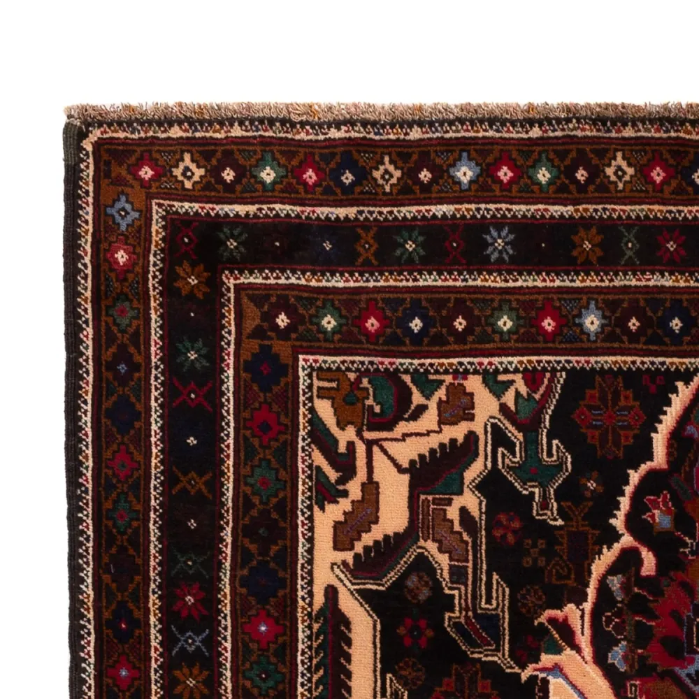 Balutsj-teppe - 202 x 115 cm - flerfarget