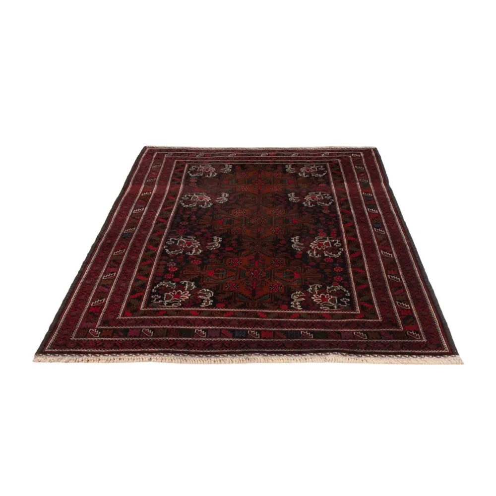 Balutsj-teppe - 202 x 119 cm - mørk rød