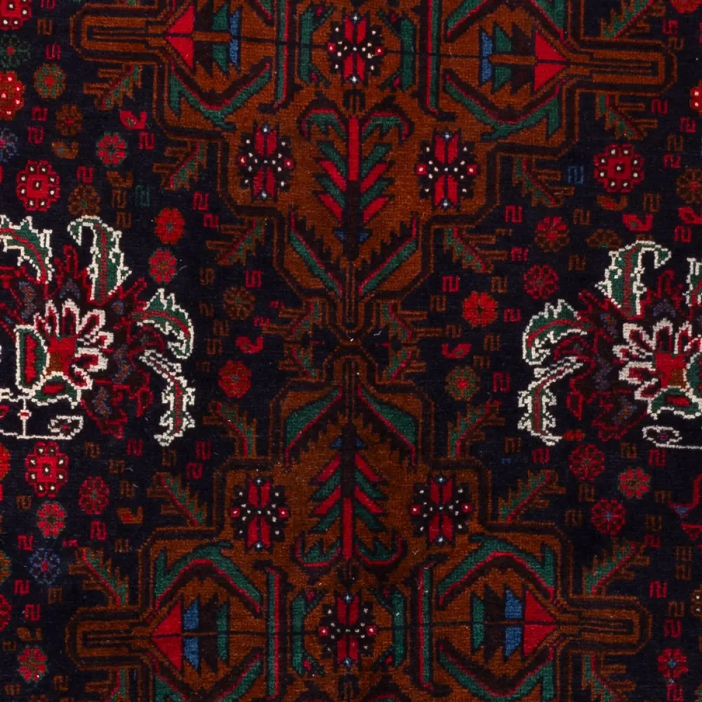 Balutsj-teppe - 202 x 119 cm - mørk rød