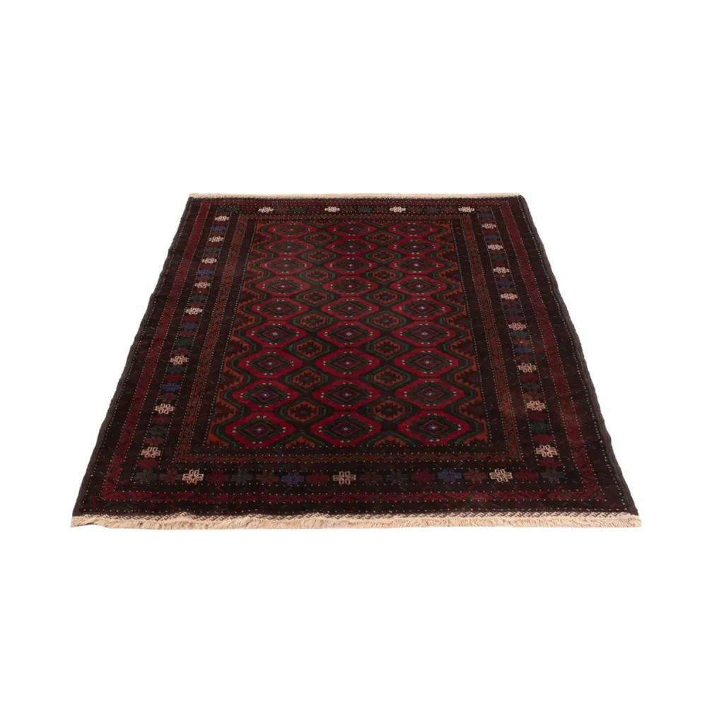 Balutsj-teppe - 203 x 120 cm - mørk rød