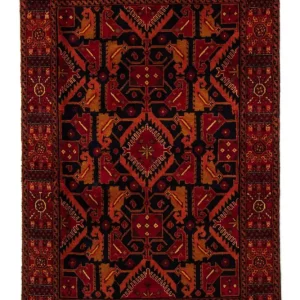 Balutsj-teppe - 203 x 130 cm - rød