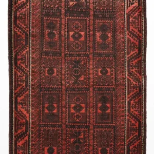 Balutsj-teppe - 205 x 117 cm - mørk rød