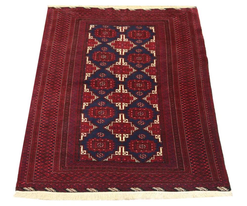Balutsj-teppe - 205 x 127 cm - mørk rød