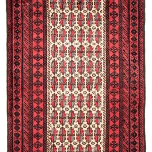 Balutsj-teppe - 207 x 116 cm - rød