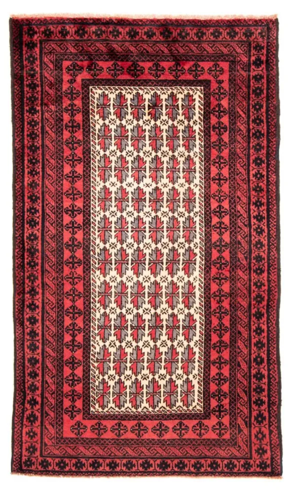 Balutsj-teppe - 207 x 116 cm - rød