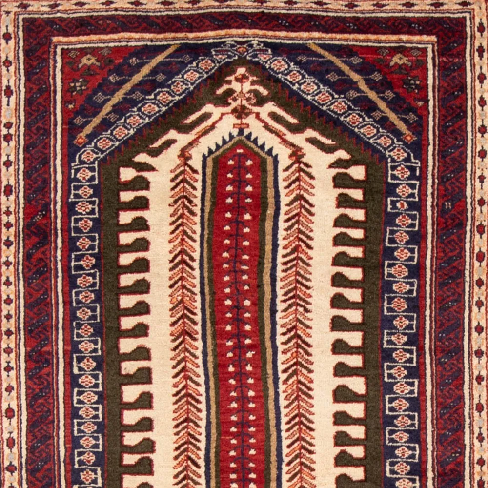 Balutsj-teppe - 207 x 117 cm - rød