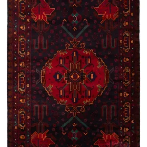 Balutsj-teppe - 207 x 127 cm - mørk rød