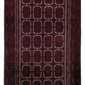 Balutsj-teppe - 207 x 130 cm - mørk brun