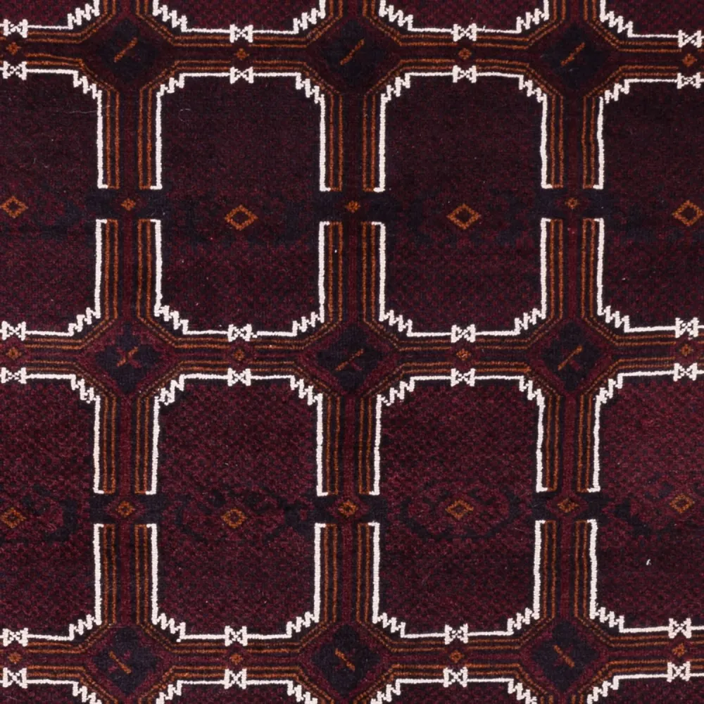Balutsj-teppe - 207 x 130 cm - mørk brun