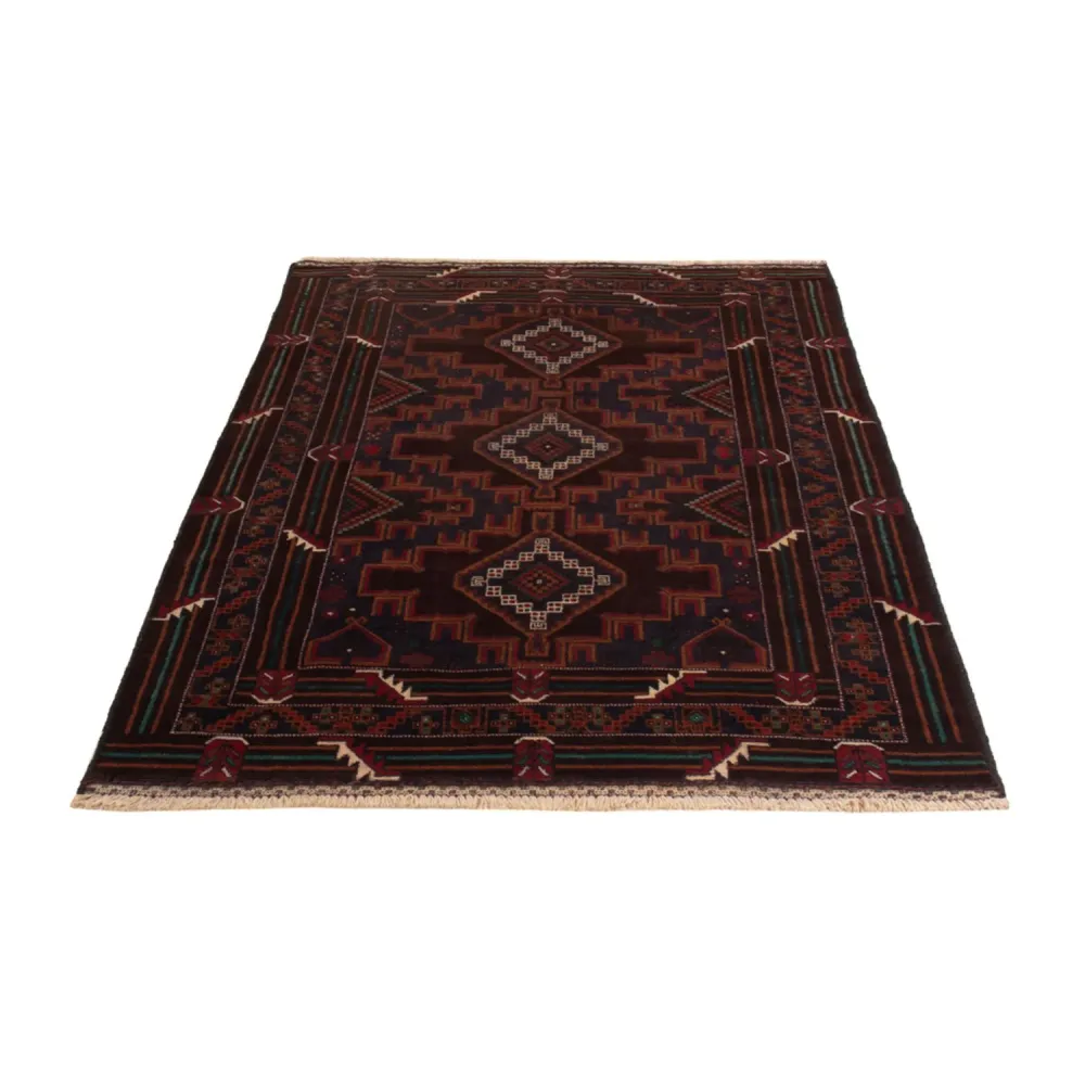Balutsj-teppe - 208 x 119 cm - mørk rød
