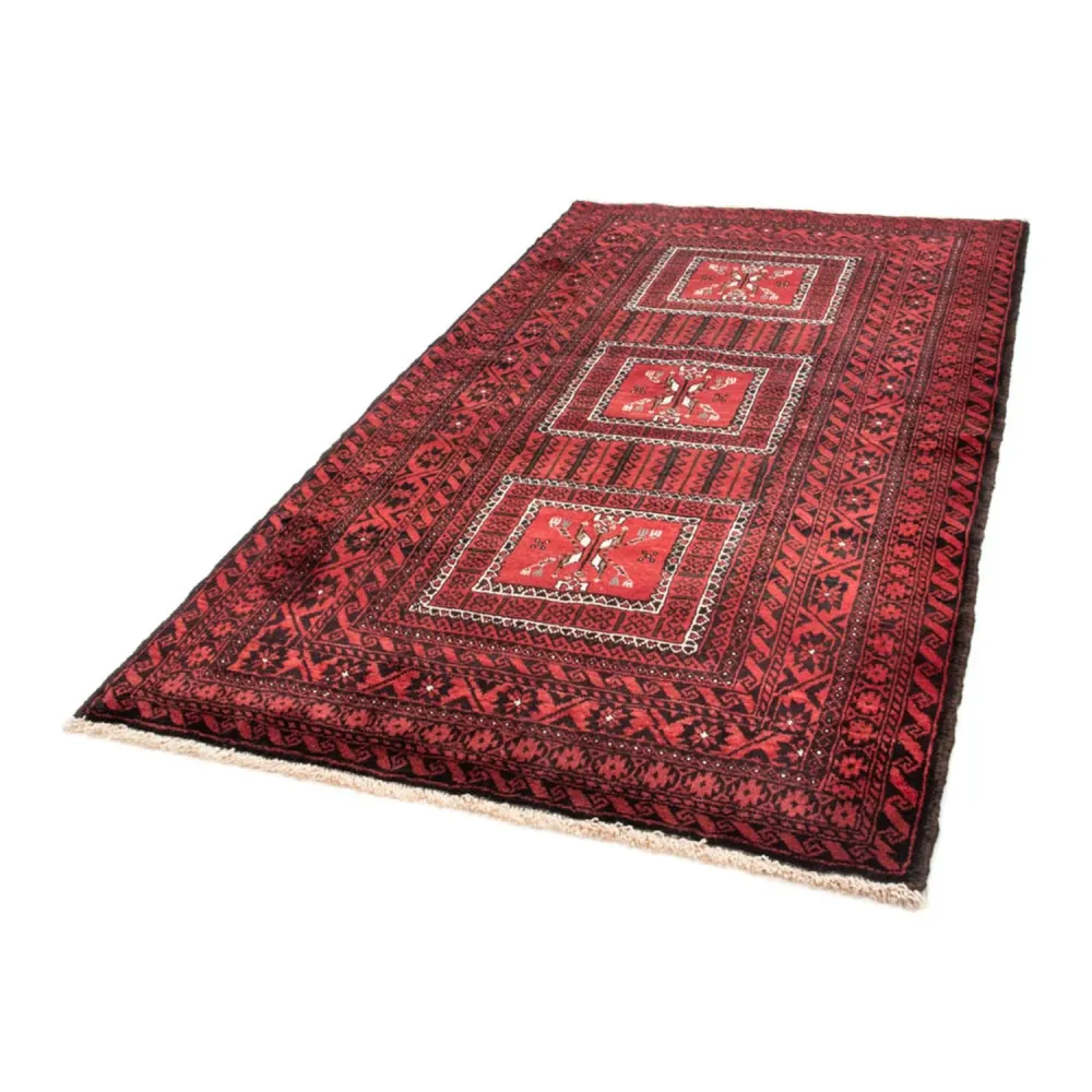 Balutsj-teppe - 217 x 121 cm - rød