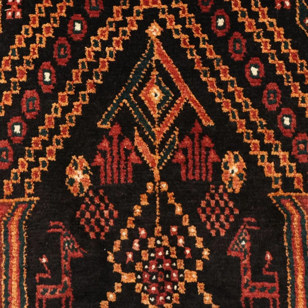 Balutsj-teppe - 219 x 119 cm - mørk rød