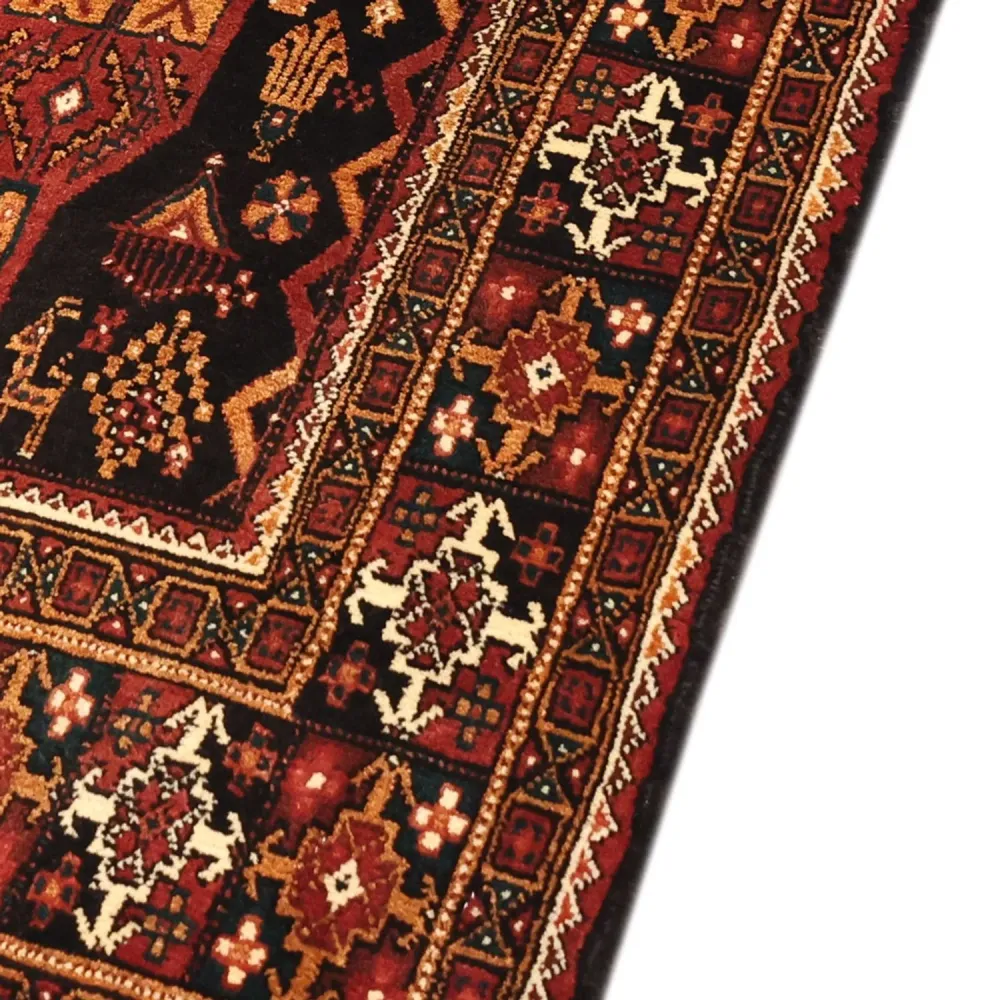 Balutsj-teppe - 219 x 119 cm - mørk rød