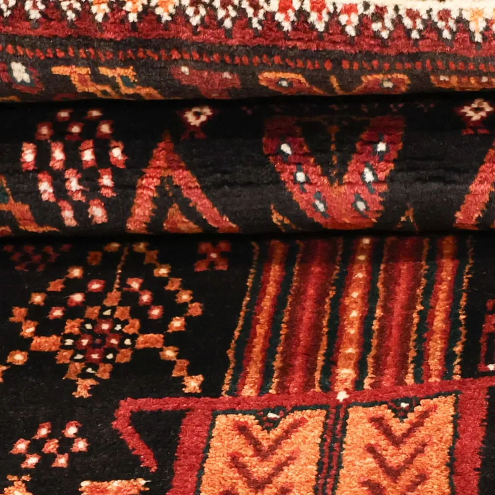Balutsj-teppe - 219 x 119 cm - mørk rød