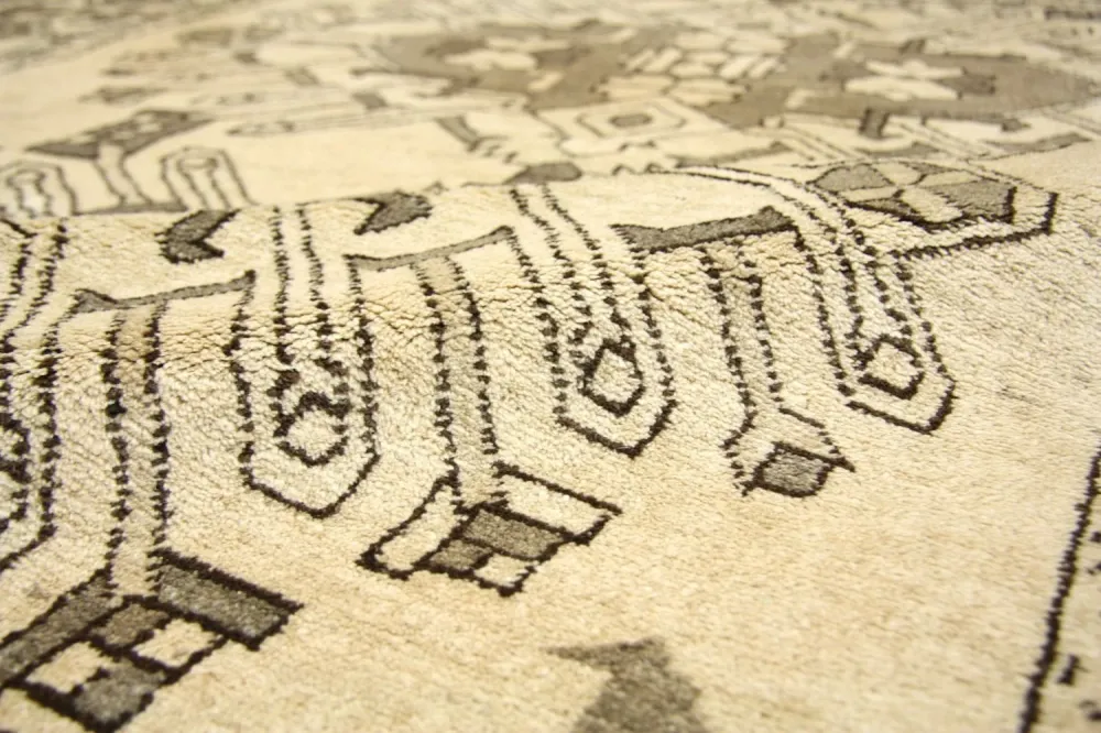 Balutsj-teppe - 225 x 150 cm - beige