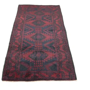 Balutsj-teppe - 270 x 136 cm - blå