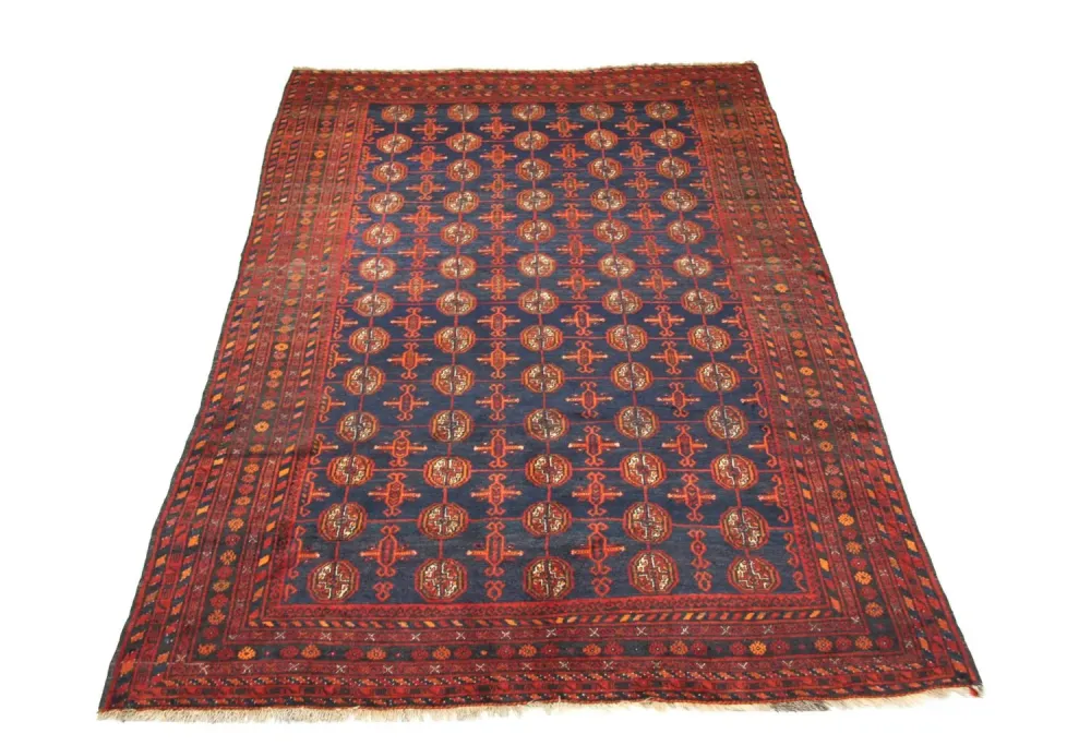 Balutsj-teppe - 286 x 193 cm - blå