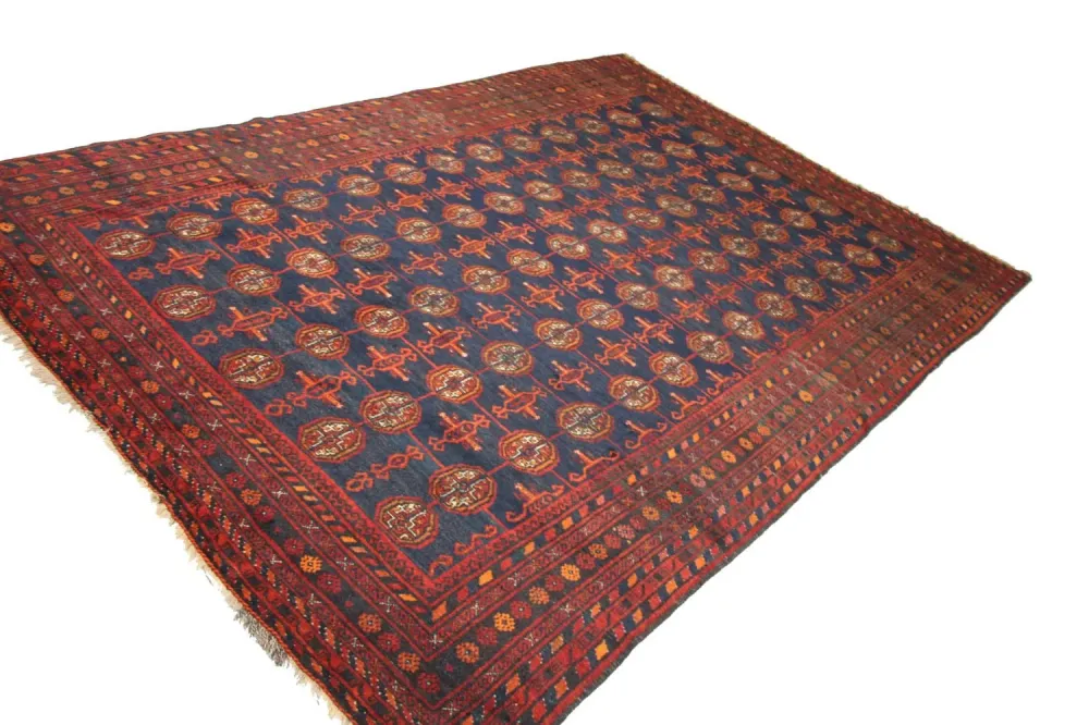Balutsj-teppe - 286 x 193 cm - blå