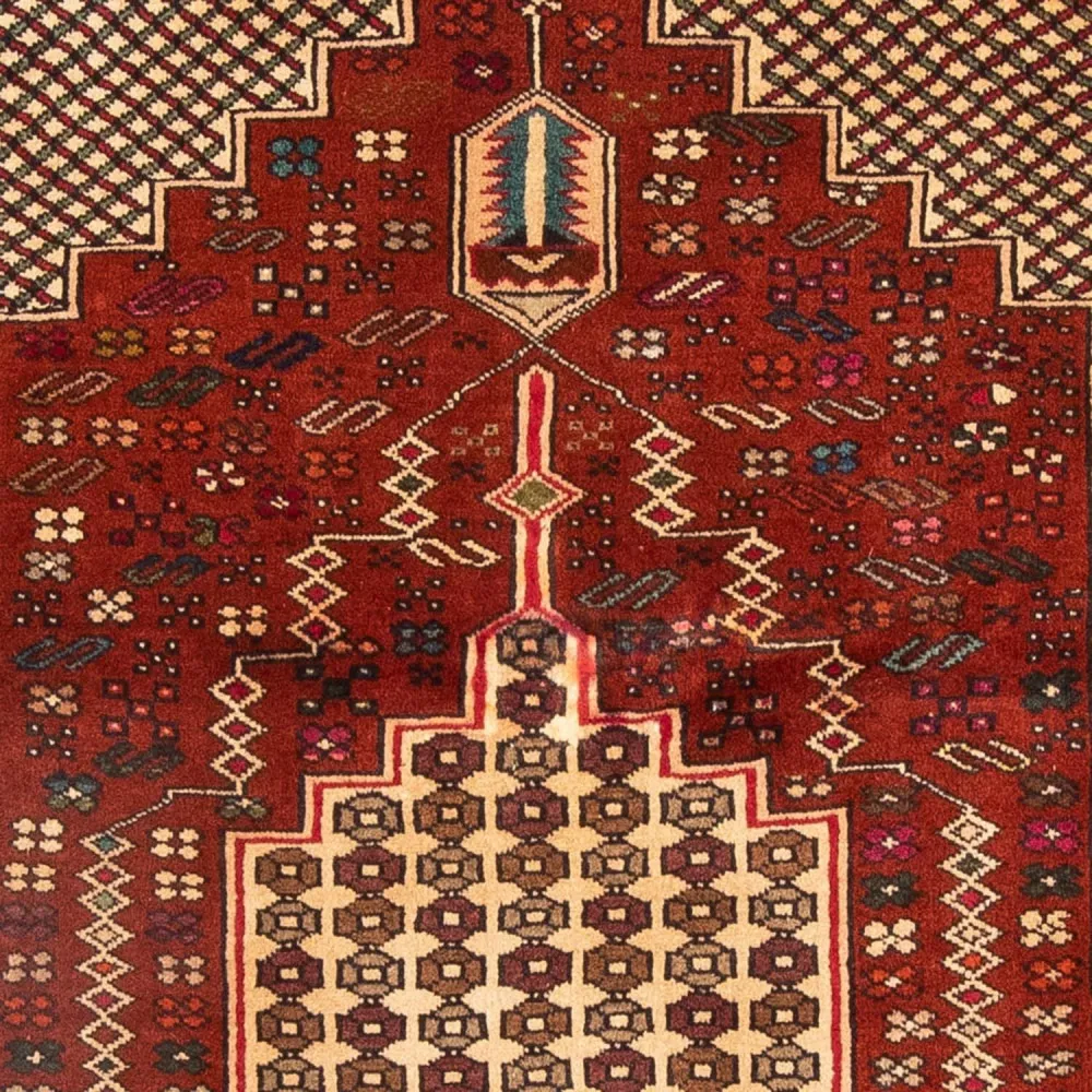 Balutsj-teppe square - 174 x 133 cm - rød