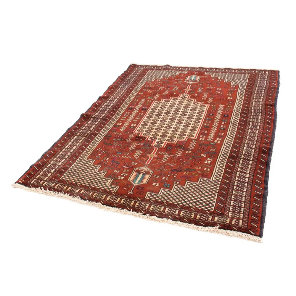 Balutsj-teppe square - 174 x 133 cm - rød