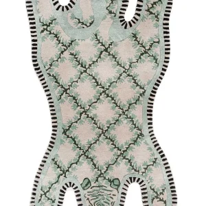 Barnas teppe spesiell form - 143 x 90 cm - grønn