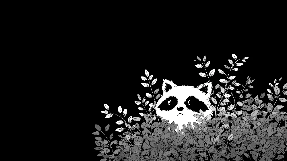 Barnepapir | Søt panda gjemt blant løvverk