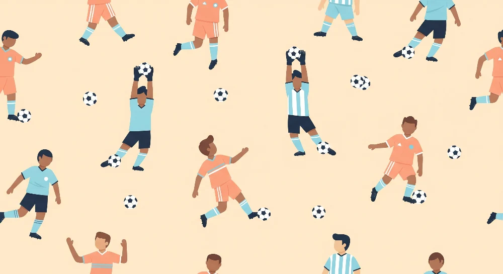 Barnetapet | Barn som spiller fotball på en myk bakgrunn