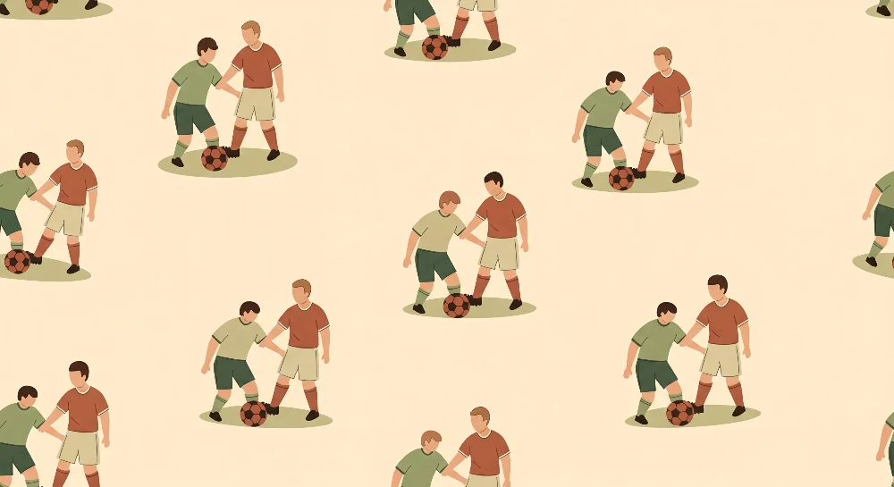 Barnetapet | Fotballspillende barn på myk bakgrunn