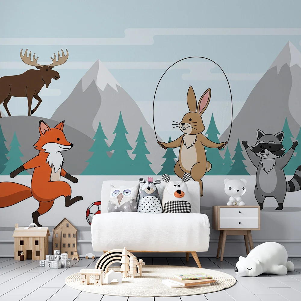 Barnetapet | Lekende dyr i et snødekt landskap