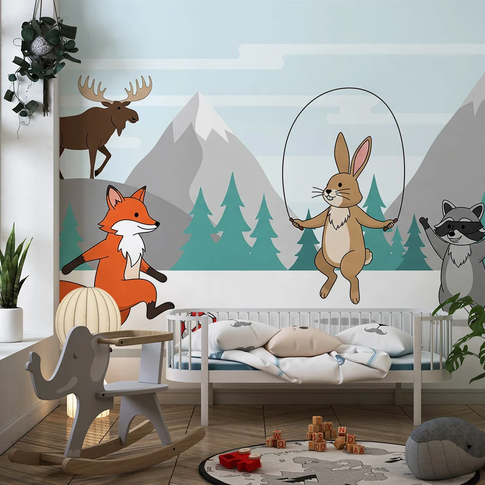 Barnetapet | Lekende dyr i et snødekt landskap