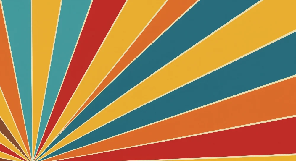 Barnetapet med fargerike striper | Gledelig og livlig stemning barnas rom