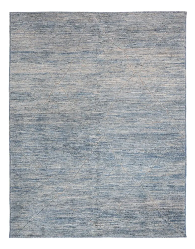 Berberteppe - 196 x 154 cm - havblå