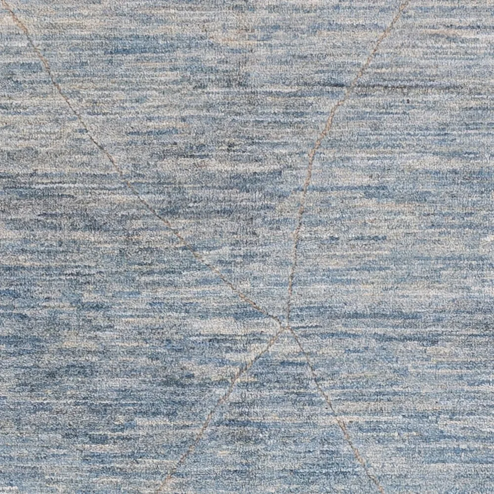 Berberteppe - 196 x 154 cm - havblå