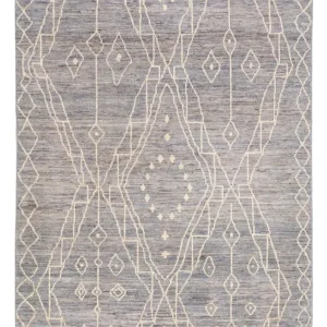 Berberteppe - 198 x 156 cm - havblå