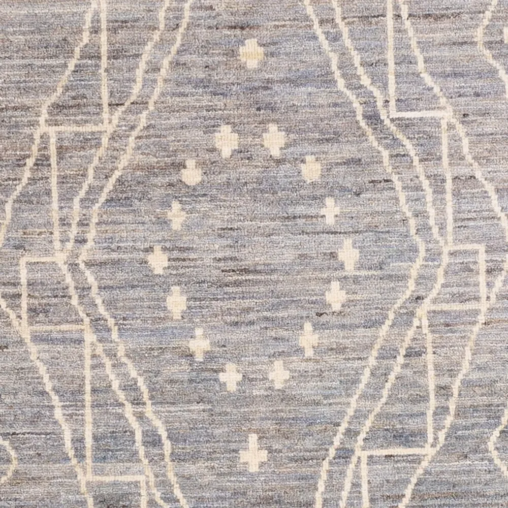 Berberteppe - 198 x 156 cm - havblå