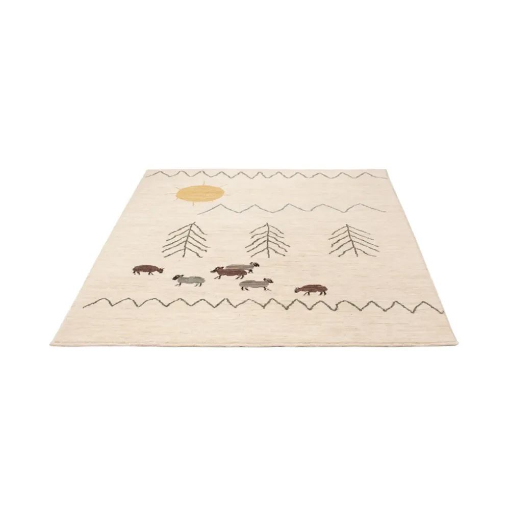 Berberteppe - 200 x 146 cm - krem